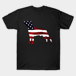 American Staffordshire Terrier US Flag T-Shirt